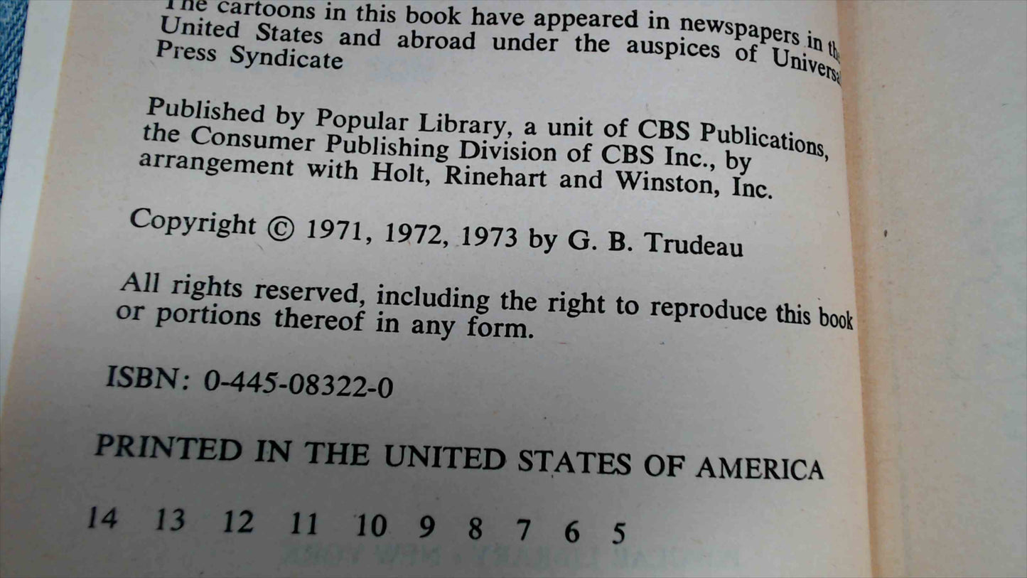 Vintage 1970s Doonesbury Paperback 5-Book Boxed Set by G.B. Trudeau – Humor Comic Strips