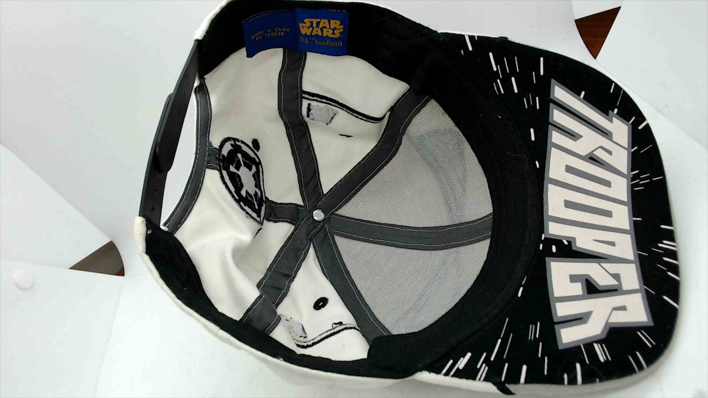 Star Wars Stormtrooper 3D Brim Snapback Hat – White & Black