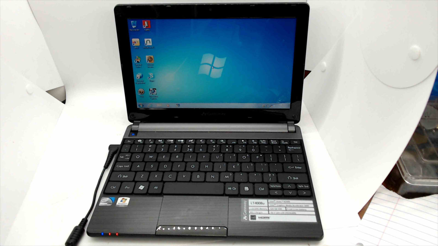 Gateway LT4008u 10.1" Netbook – Intel Atom N2600 – 320GB HDD – Factory Reset – Excellent Condition