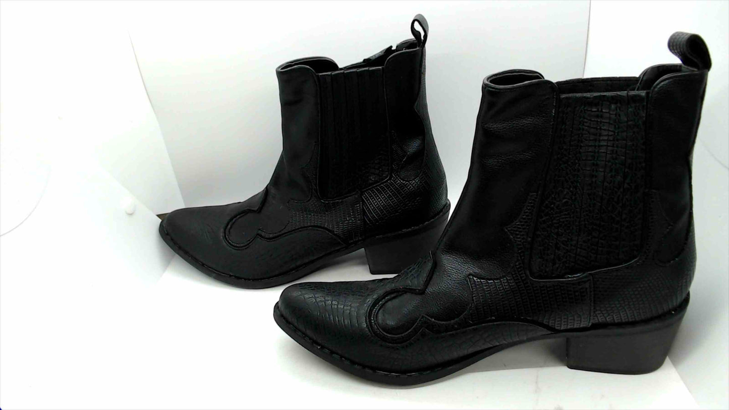 Coconuts by Matisse Cavalier Black Western Ankle Boots – Size 8.5M