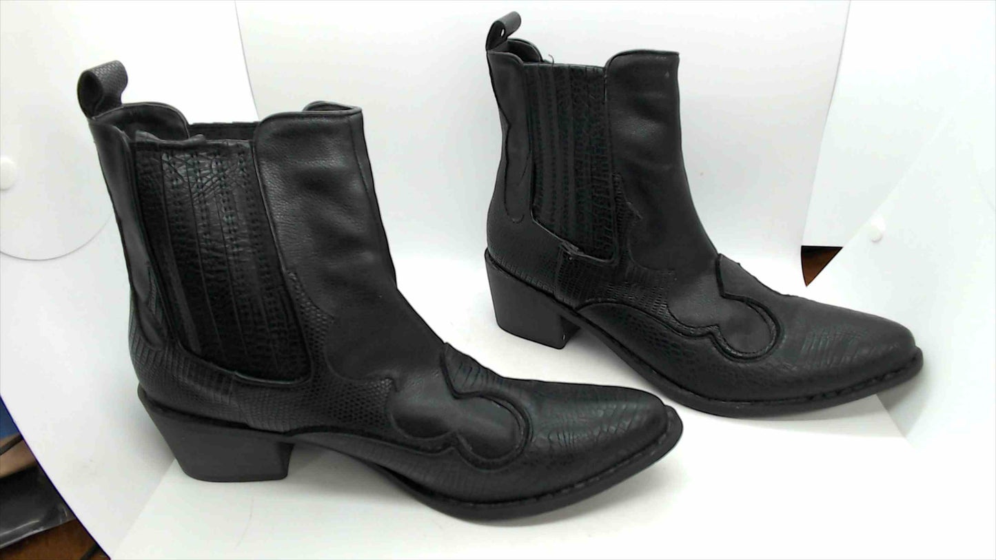 Coconuts by Matisse Cavalier Black Western Ankle Boots – Size 8.5M
