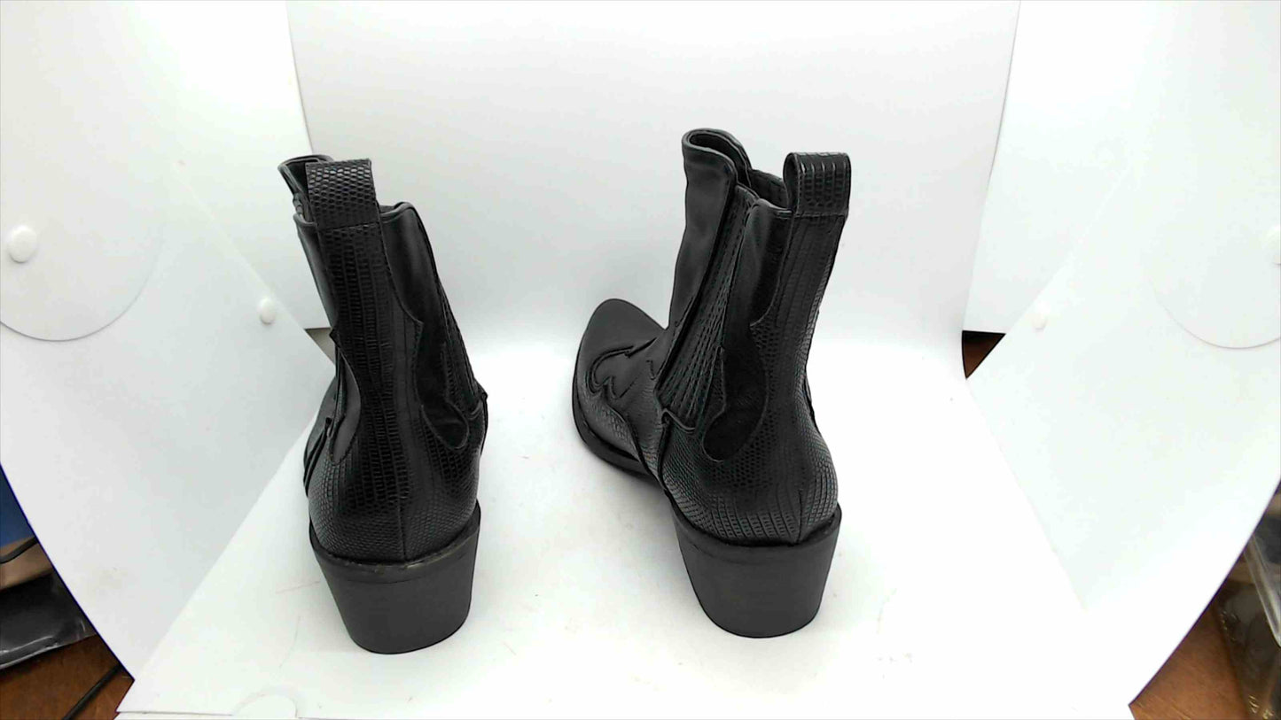 Coconuts by Matisse Cavalier Black Western Ankle Boots – Size 8.5M
