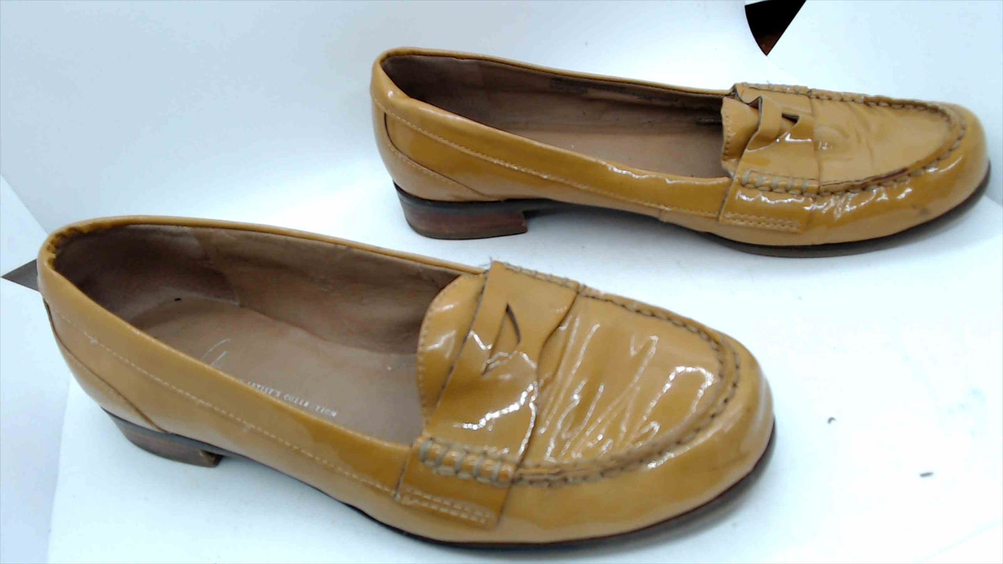 Franco Sarto Mustard Patent Leather Loafers – Size 9M