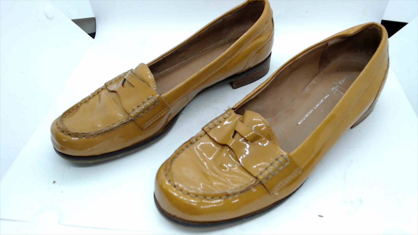 Franco Sarto Mustard Patent Leather Loafers – Size 9M