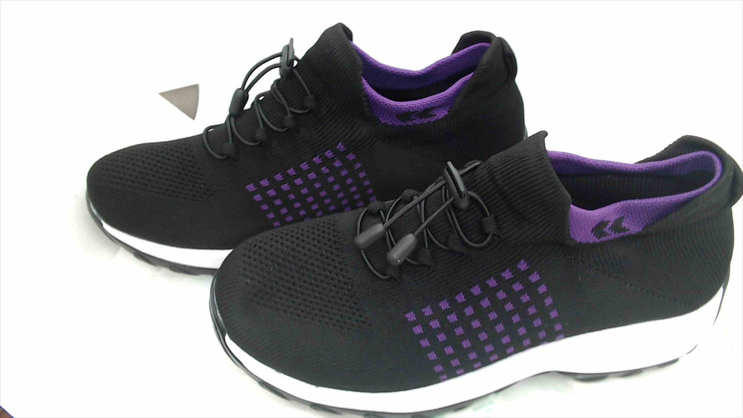 Comfort Wear Athletic Sneakers - Black/Purple - Size 43