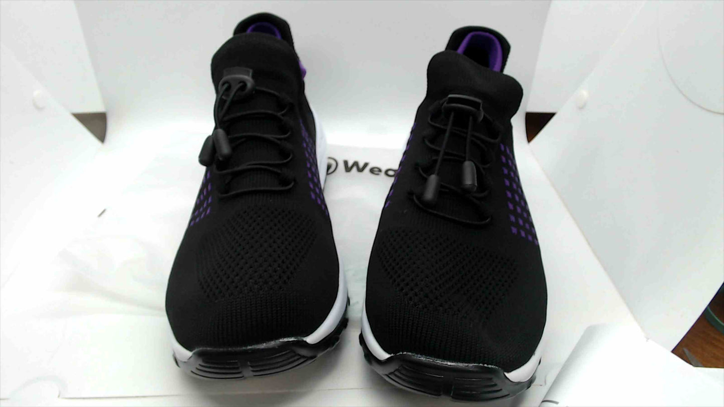 Comfort Wear Athletic Sneakers - Black/Purple - Size 43