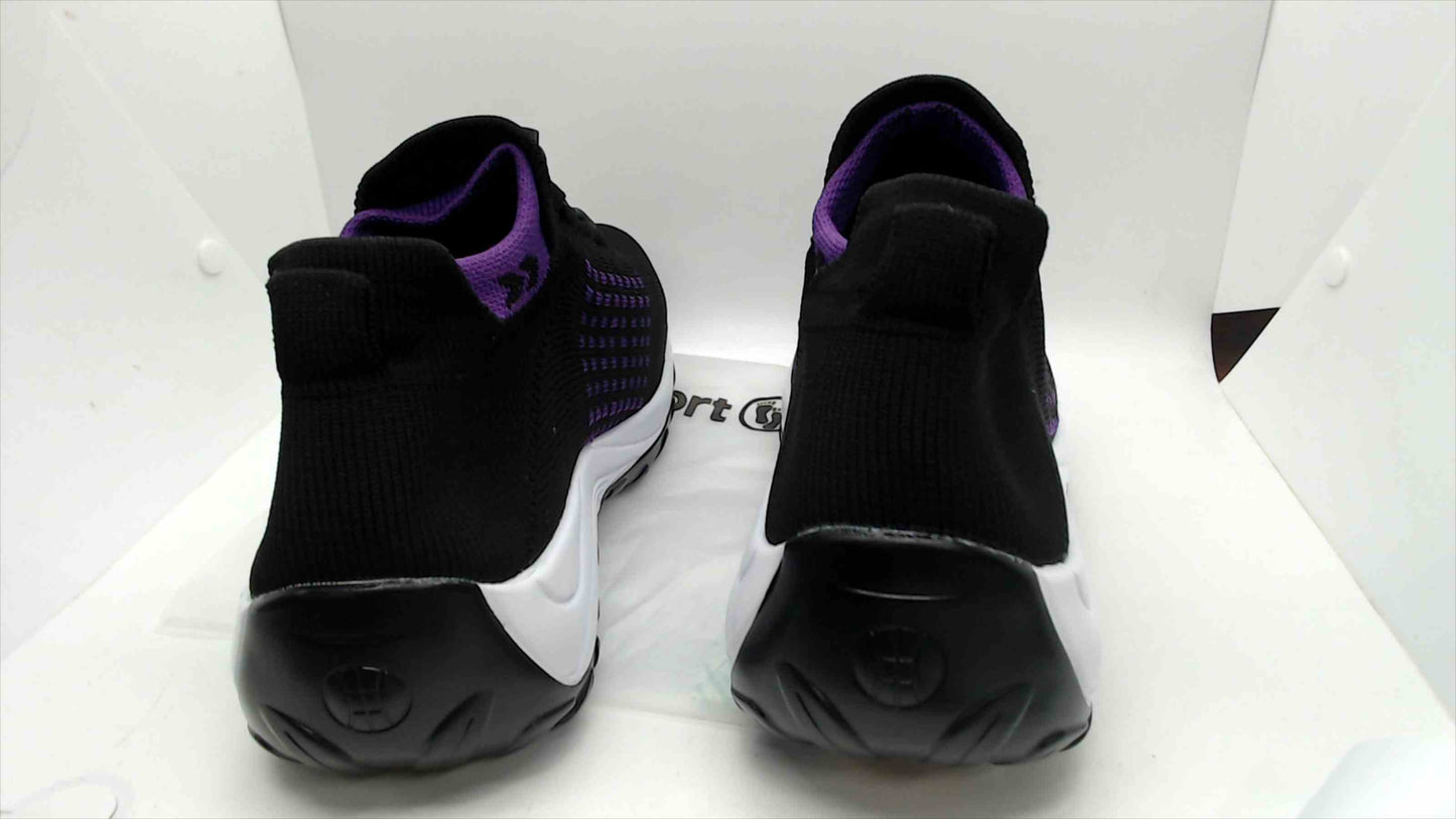 Comfort Wear Athletic Sneakers - Black/Purple - Size 43