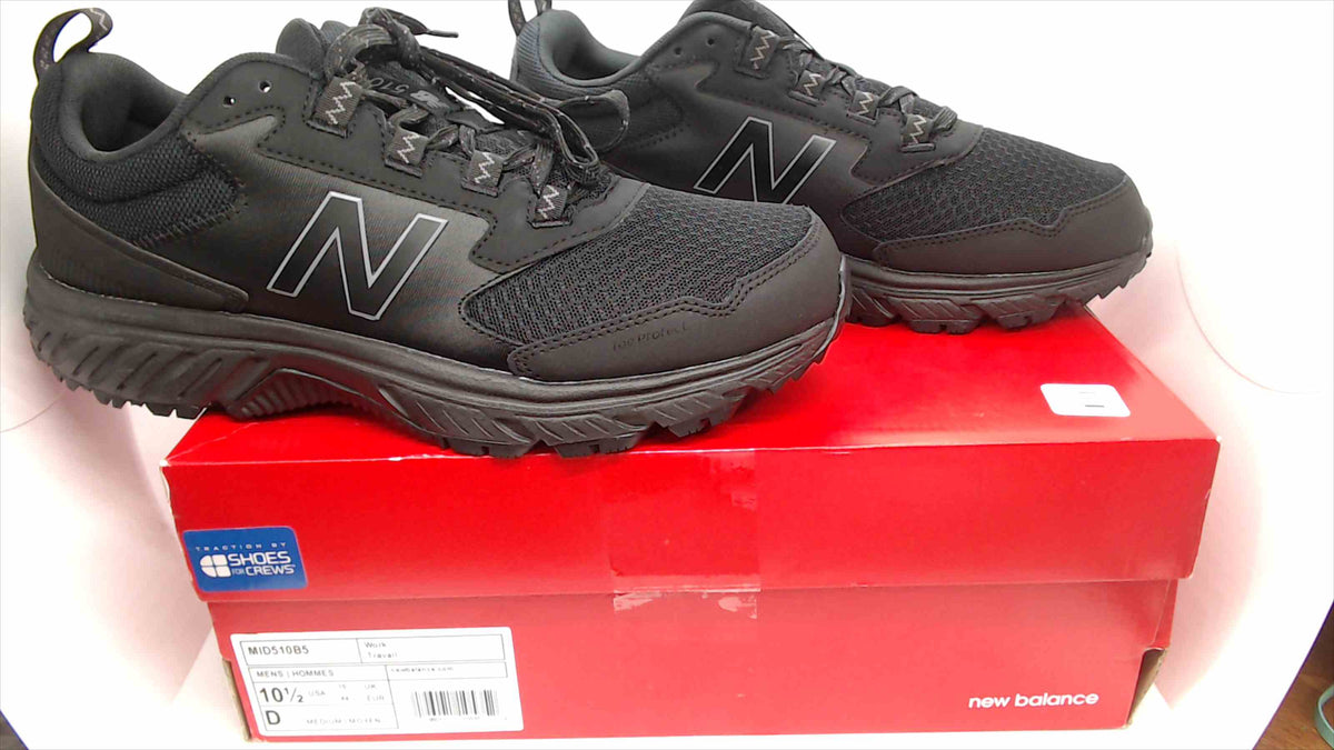 New Balance 510 Trail Running Shoes - Black - Size 10.5