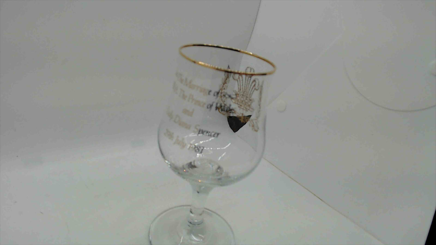 Royal Wedding Commemorative Brandy Snifter - Prince Charles & Lady Diana 1981