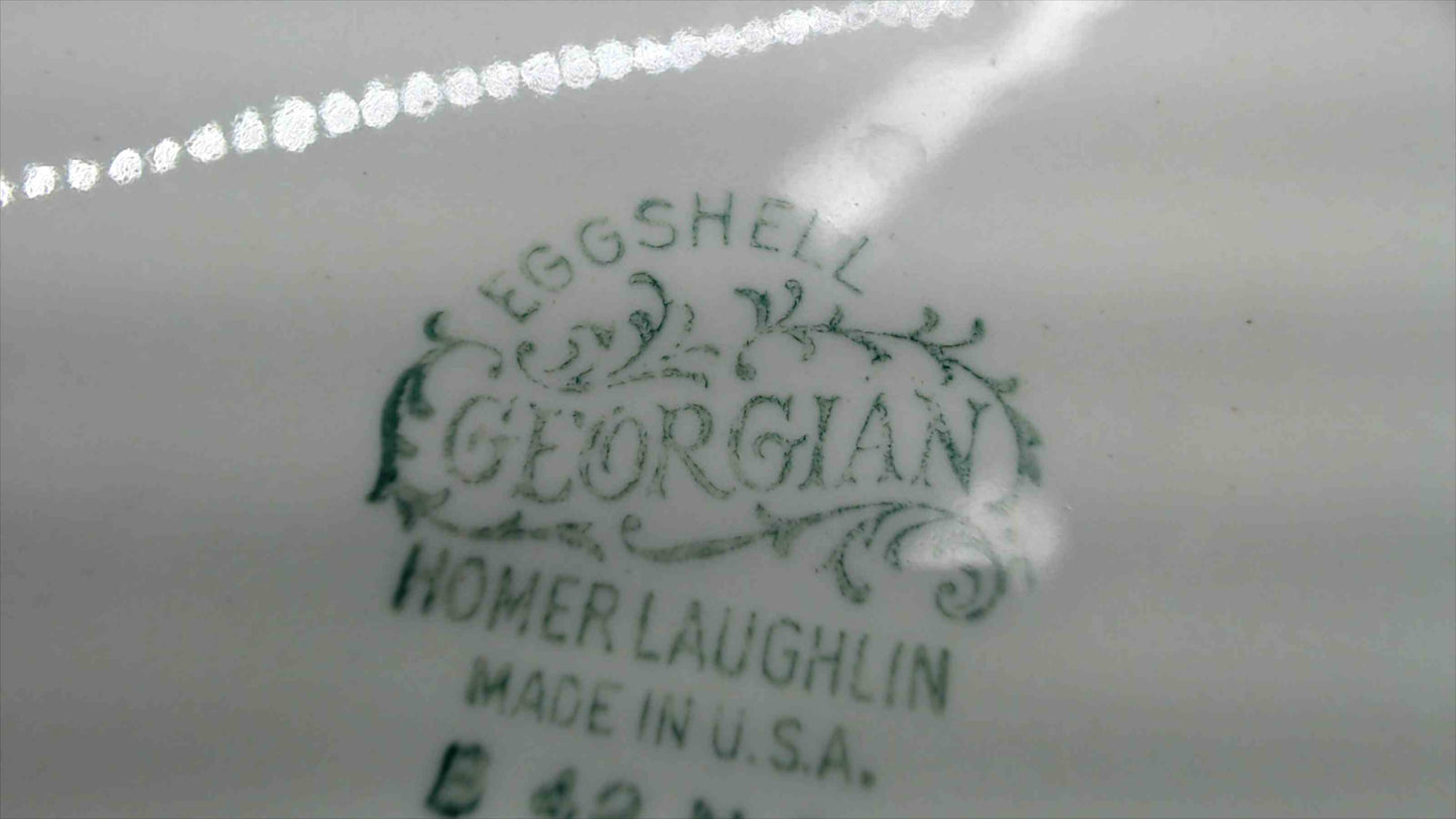 Vintage Homer Laughlin Eggshell Georgian China Set - Floral Pattern - Made in USA
