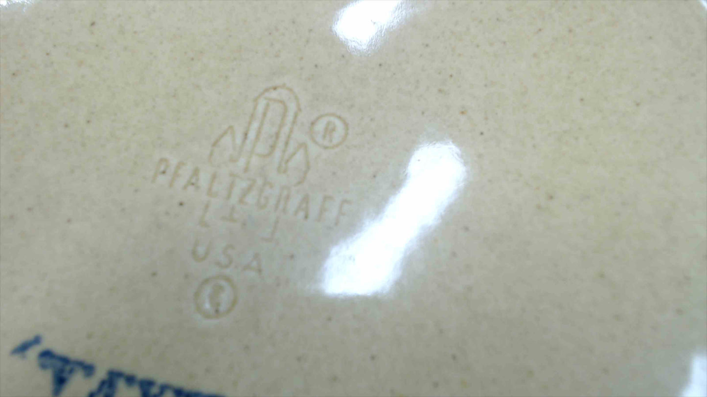 Vintage Pfaltzgraff USA Geometric Star Plates Set of 2 - Folk Art Design - 10"