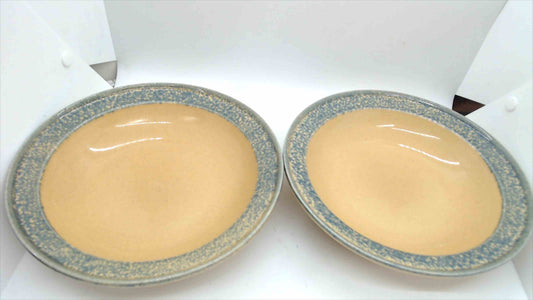 Vintage Pfaltzgraff Gourmet Brown Bowls Set of 2 - Cereal/Soup Bowls - 8.5"
