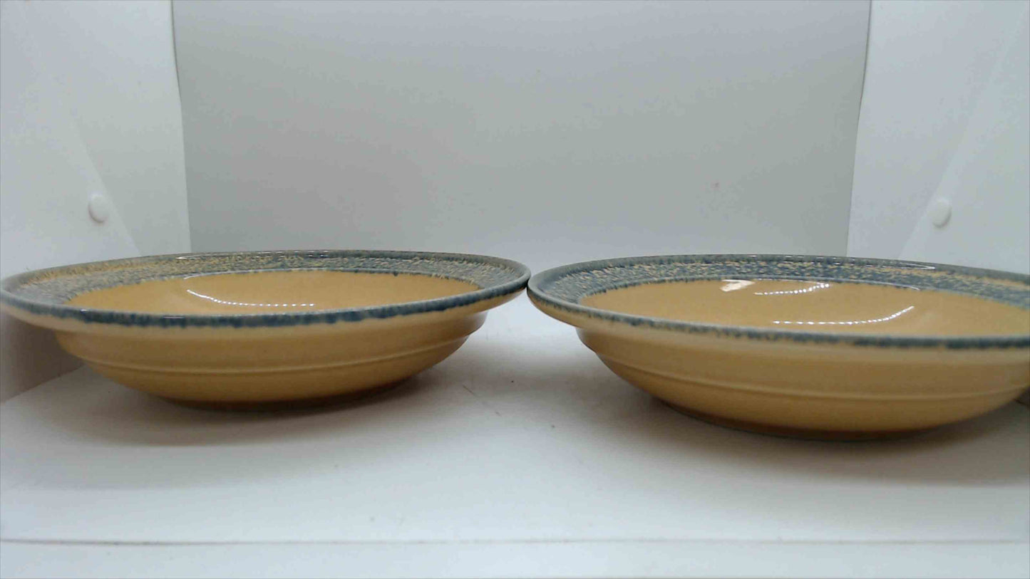 Vintage Pfaltzgraff Gourmet Brown Bowls Set of 2 - Cereal/Soup Bowls - 8.5"