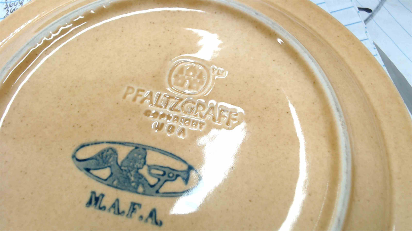 Vintage Pfaltzgraff Gourmet Brown Plates Set of 9 - Salad/Dessert Plates - 7" - N.A.F.A.