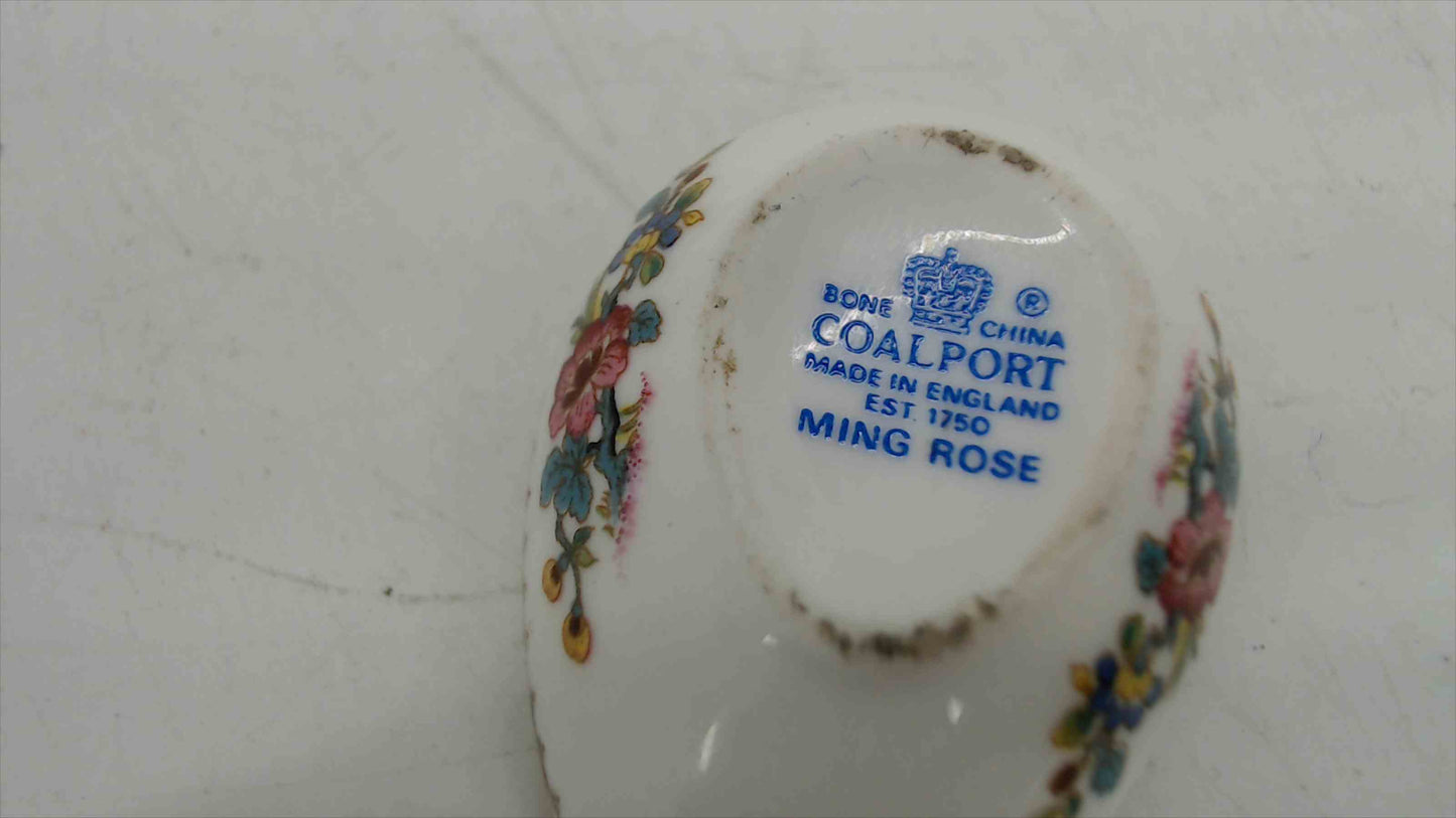 Coalport Ming Rose Bone China Egg Trinket Box – Made in England