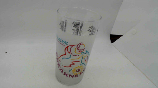 1993 Preakness Stakes Official Souvenir Glass – May 15, 1993, Pimlico, 5.5" Tall