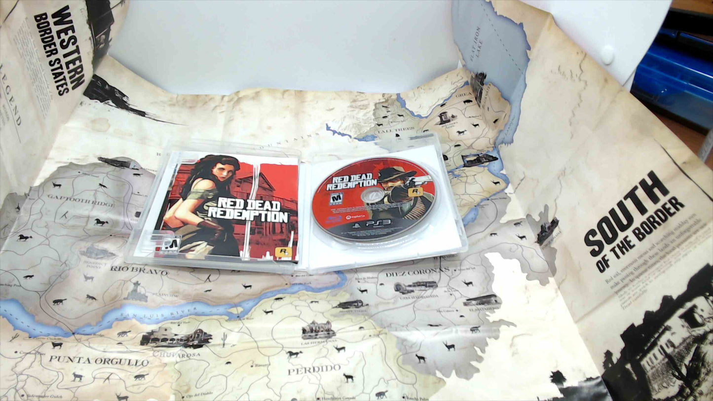 Red Dead Redemption – PlayStation 3 (PS3) with Original Fold-Out Map & Promotional Poster