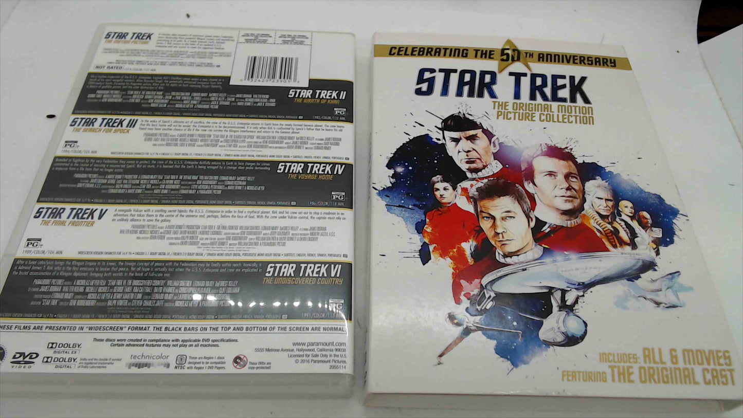 Star Trek: The Original Motion Picture Collection – 50th Anniversary Edition, 6-Disc DVD Box Set, All 6 Films