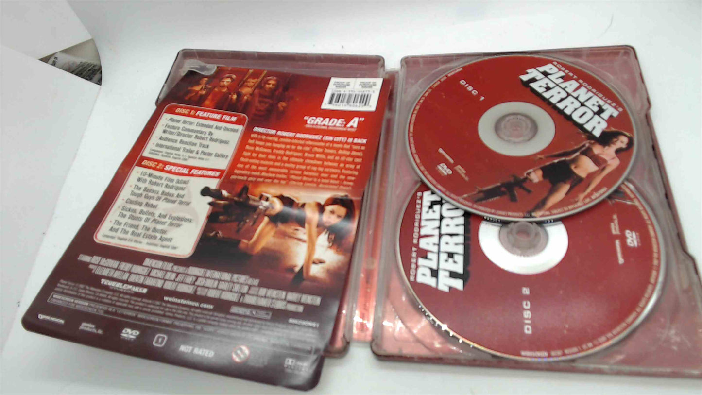 Grindhouse: Planet Terror – Robert Rodriguez, Limited Edition Metal Steelbook, 2-Disc DVD Set, Not Rated