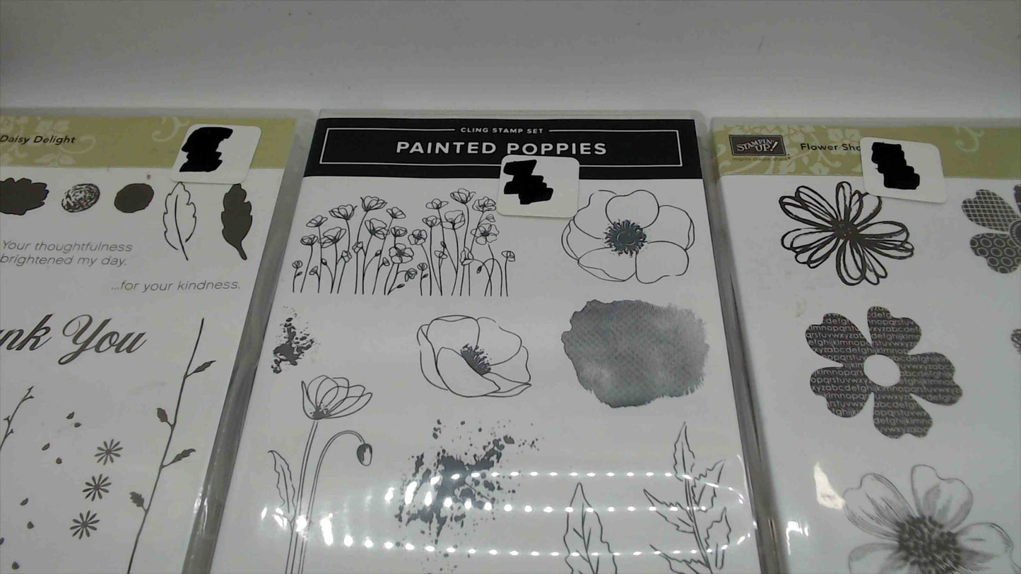 Stampin' Up! Floral Stamp Set Lot of 5 – Daisy Delight, Flower Shop, Daisy Lane, Nature's Harvest & Flowers of Friendship