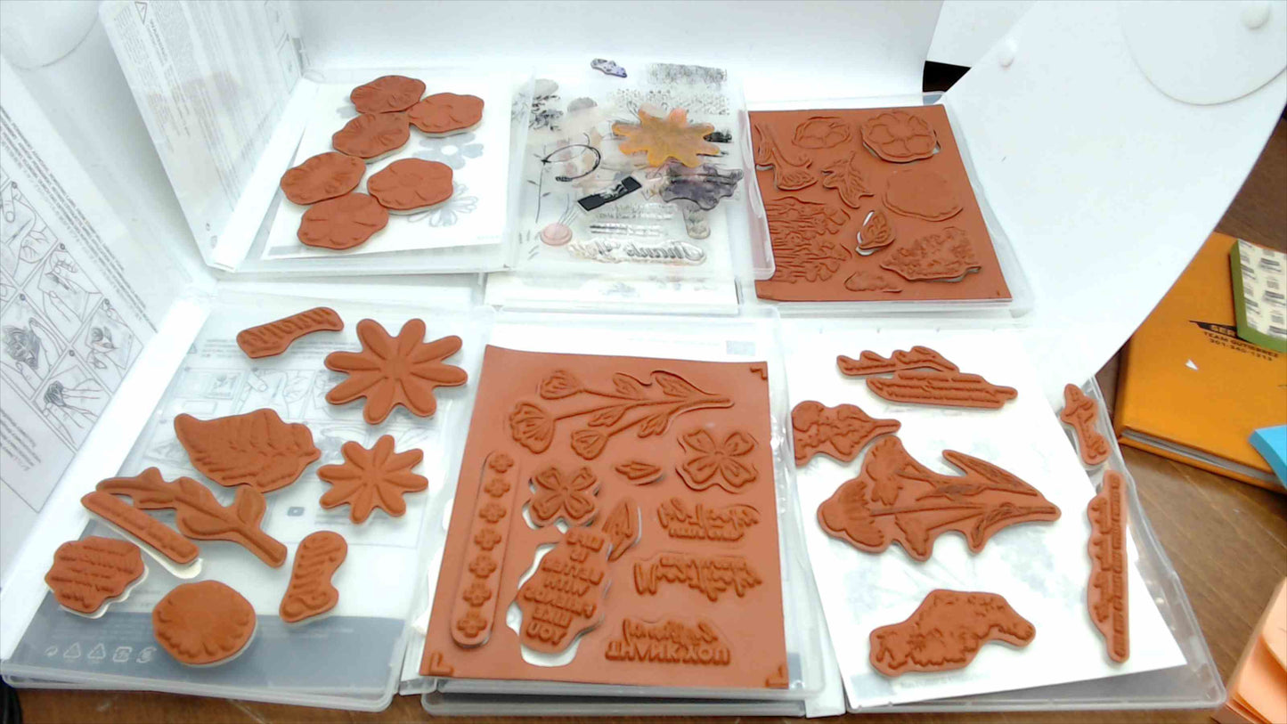 Stampin' Up! Floral Stamp Set Lot of 5 – Daisy Delight, Flower Shop, Daisy Lane, Nature's Harvest & Flowers of Friendship