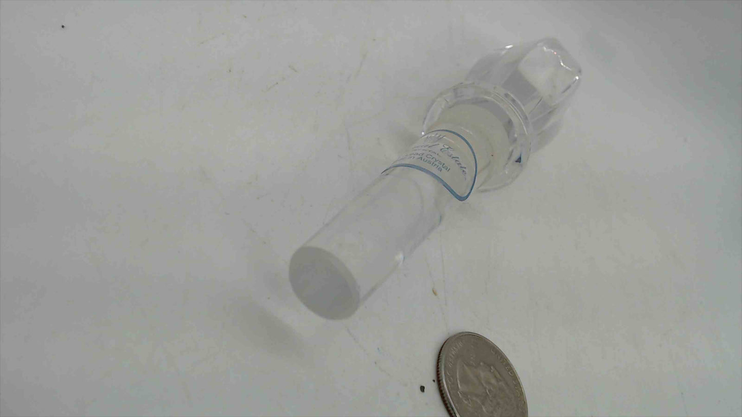 Imperial Estate Crystal Decanter Stopper – 6" Long, 24% Lead Crystal, Made in Austria, Tulip Cut