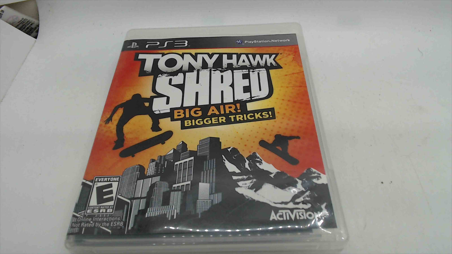 Tony Hawk: Shred – PlayStation 3 (PS3) – Activision – Disc, Case & Manual – Rated E