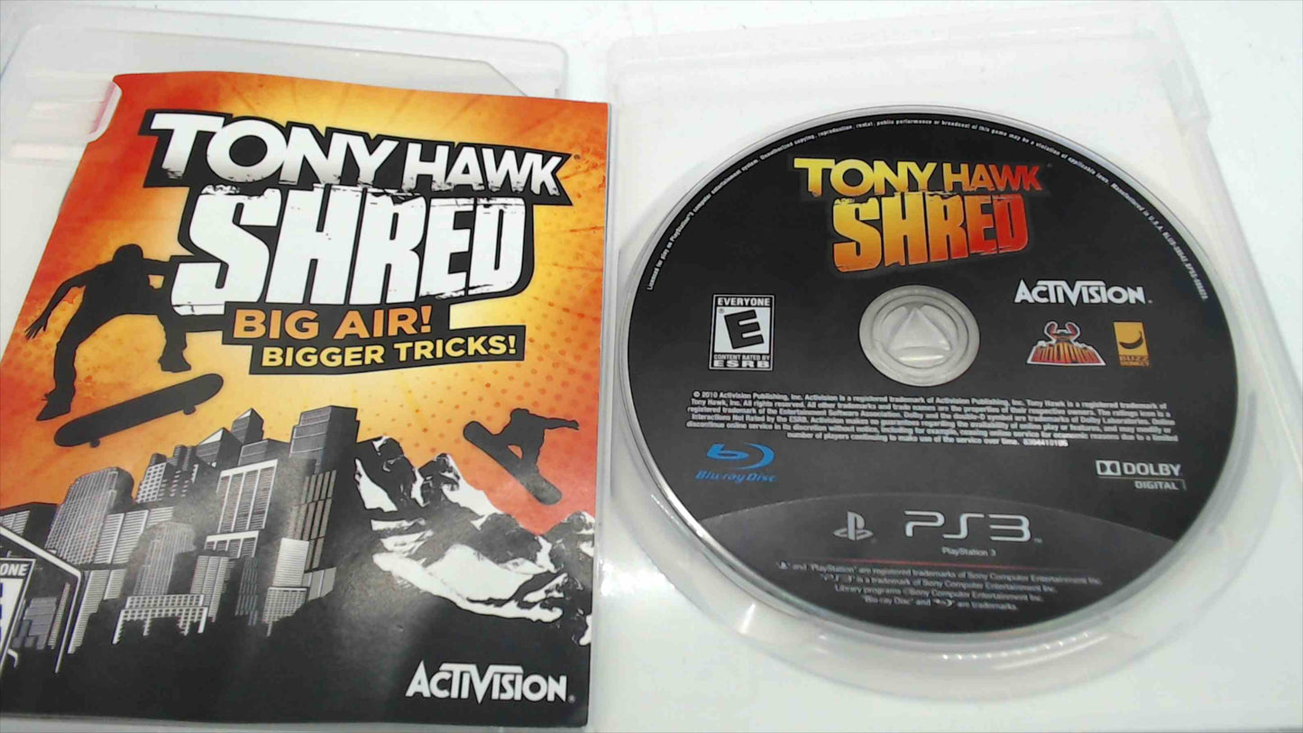Tony Hawk: Shred – PlayStation 3 (PS3) – Activision – Disc, Case & Manual – Rated E