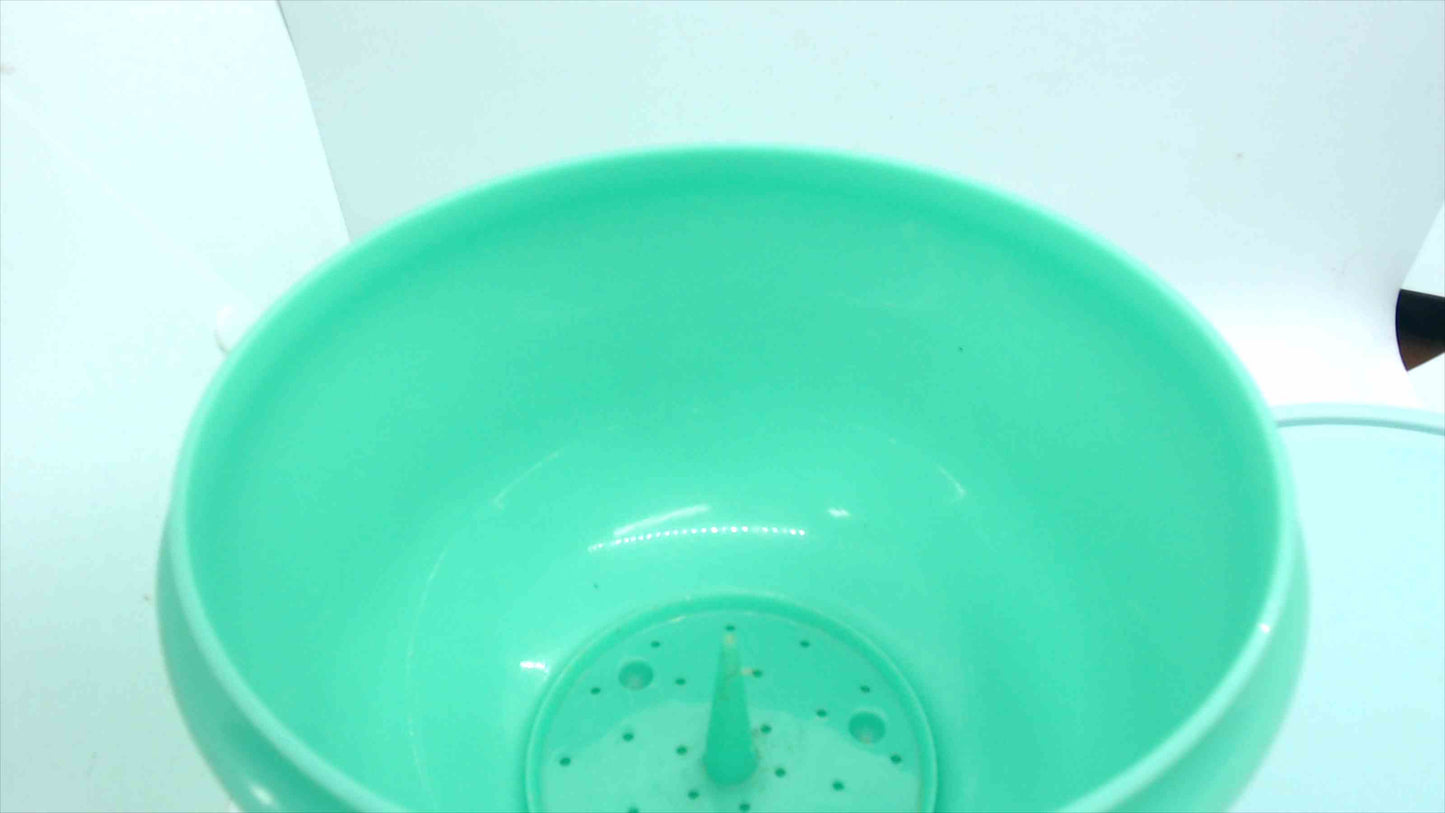 Vintage Tupperware Jel-N-Serve Bowl Set – 9"x6", Mint Seafoam Green, Gelatin Mold Insert & White Snap Lid