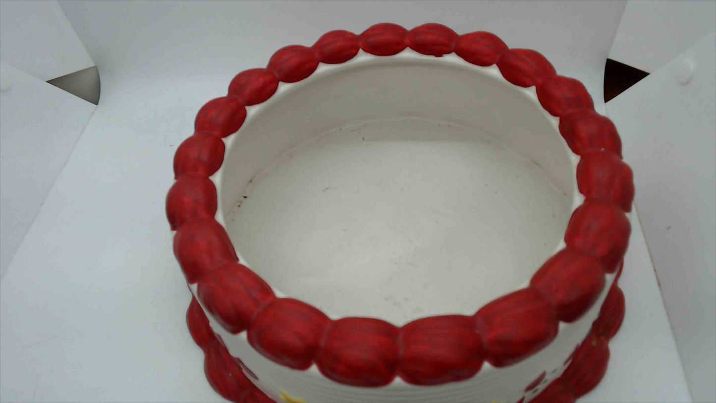 Edible Arrangements Hand-Painted Ceramic Cake Bowl – Novelty Serving Bowl