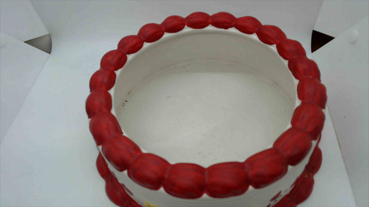 Edible Arrangements Hand-Painted Ceramic Cake Bowl – Novelty Serving Bowl