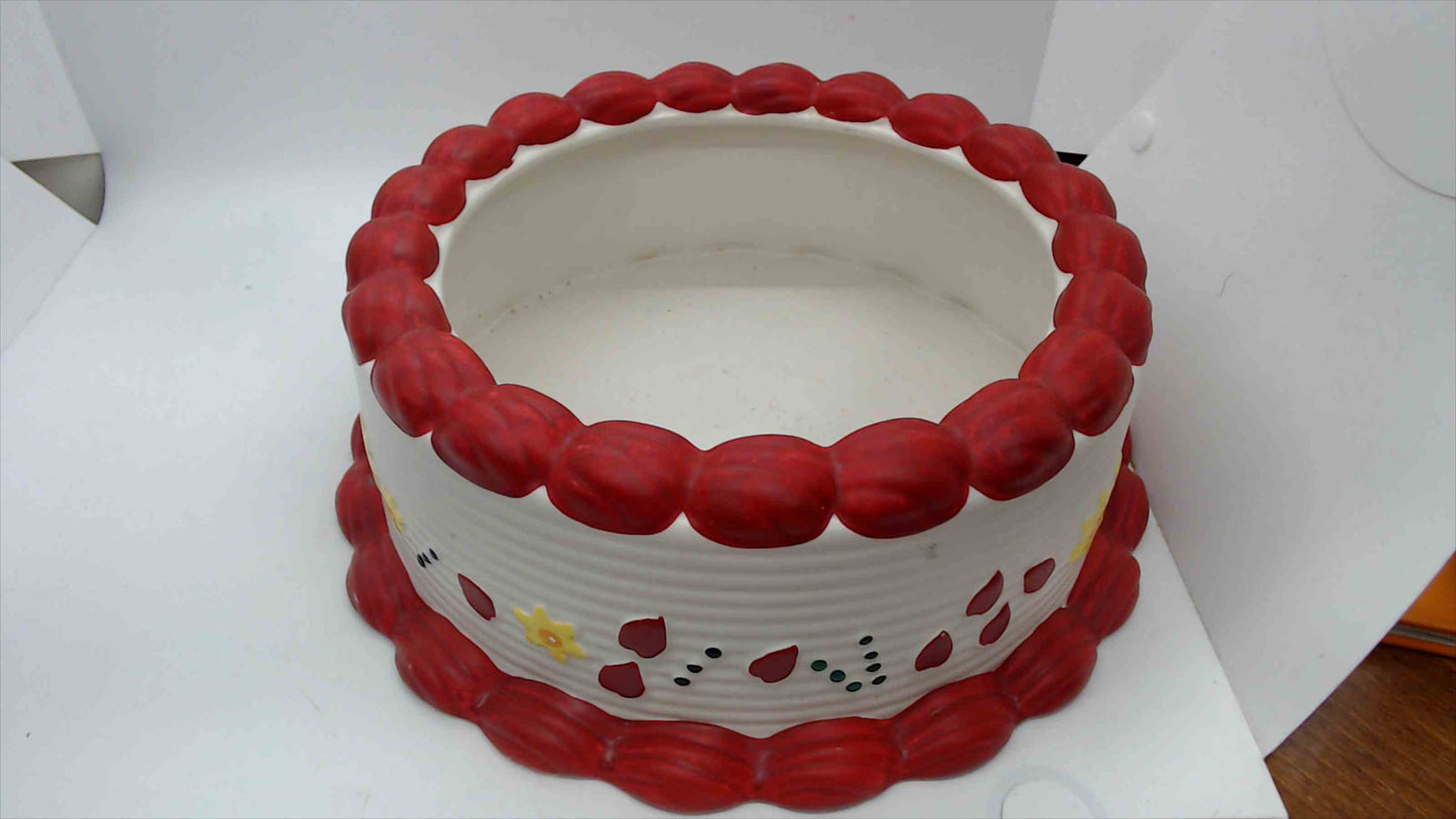Edible Arrangements Hand-Painted Ceramic Cake Bowl – Novelty Serving Bowl