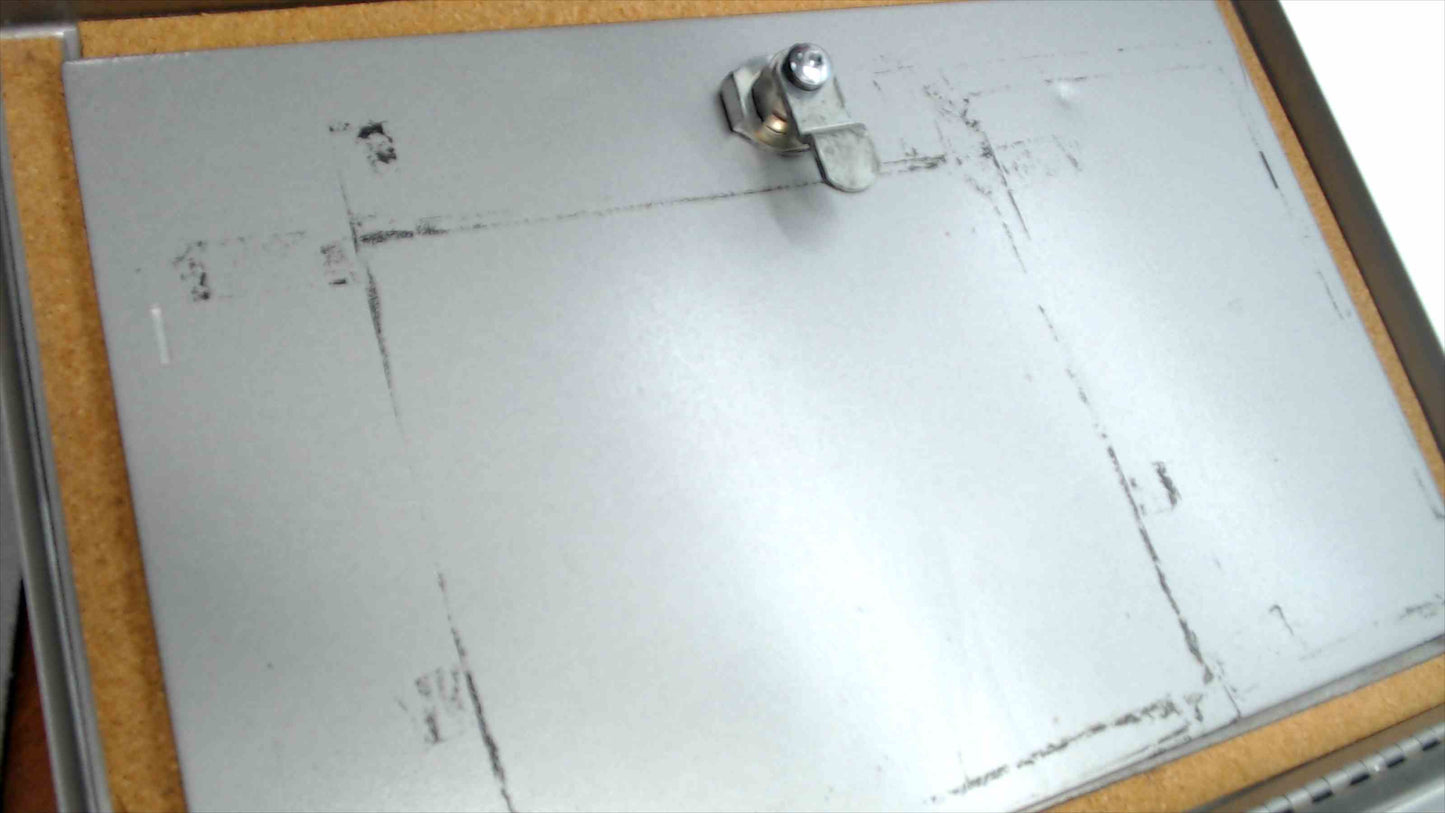 Vintage Heavy Duty Metal Locking Document Security Box – 14" × 9.5" × 4" – 10 lbs – Working Key Included