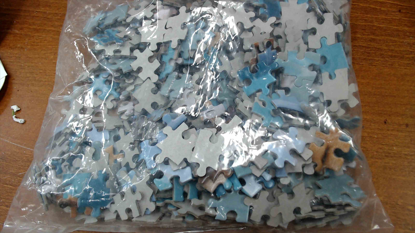 Studio Pets by Myrna Jigsaw Puzzle – Puppies & Cool Car Scene – Pieces Sealed in Bag