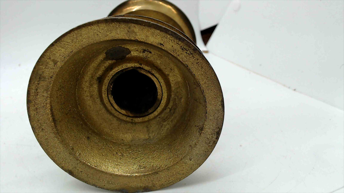 Vintage Solid Brass Indian Oil Lamp / Diya – Kerala Style – 8.5" Tall – 1.5 lbs – Temple Lamp