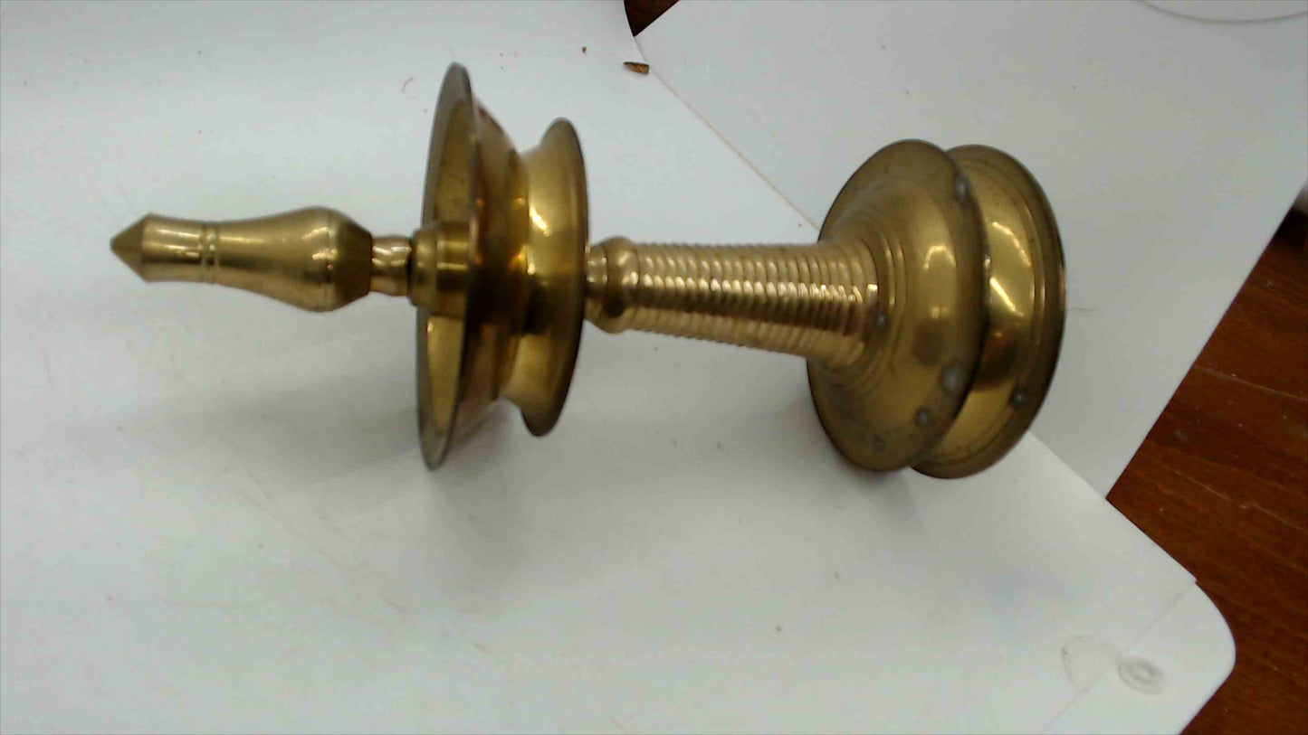 Vintage Solid Brass Indian Oil Lamp / Diya – Kerala Style – 8.5" Tall – 1.5 lbs – Temple Lamp