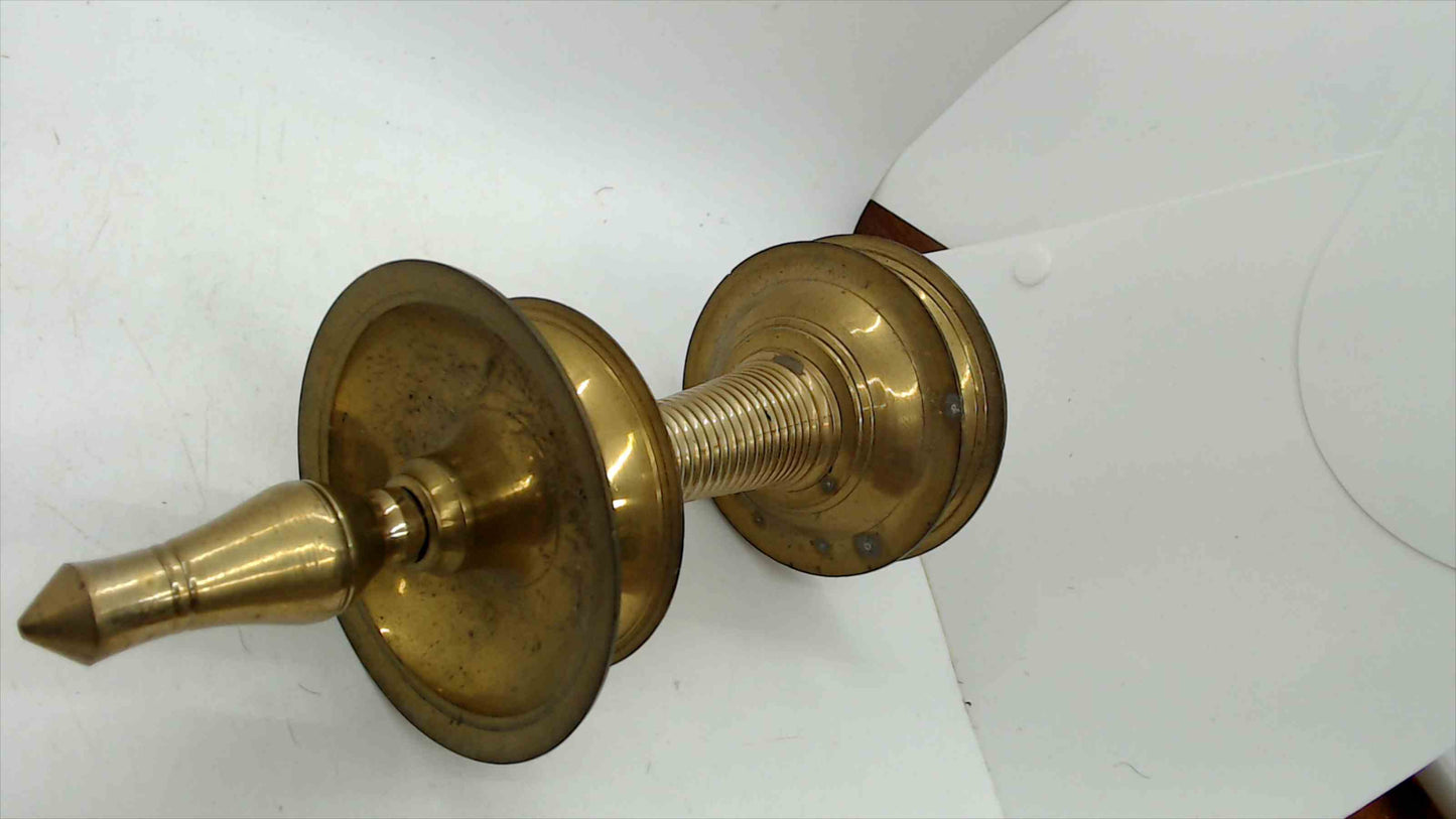 Vintage Solid Brass Indian Oil Lamp / Diya – Kerala Style – 8.5" Tall – 1.5 lbs – Temple Lamp