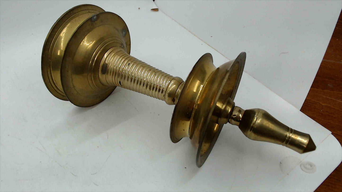 Vintage Solid Brass Indian Oil Lamp / Diya – Kerala Style – 8.5" Tall – 1.5 lbs – Temple Lamp