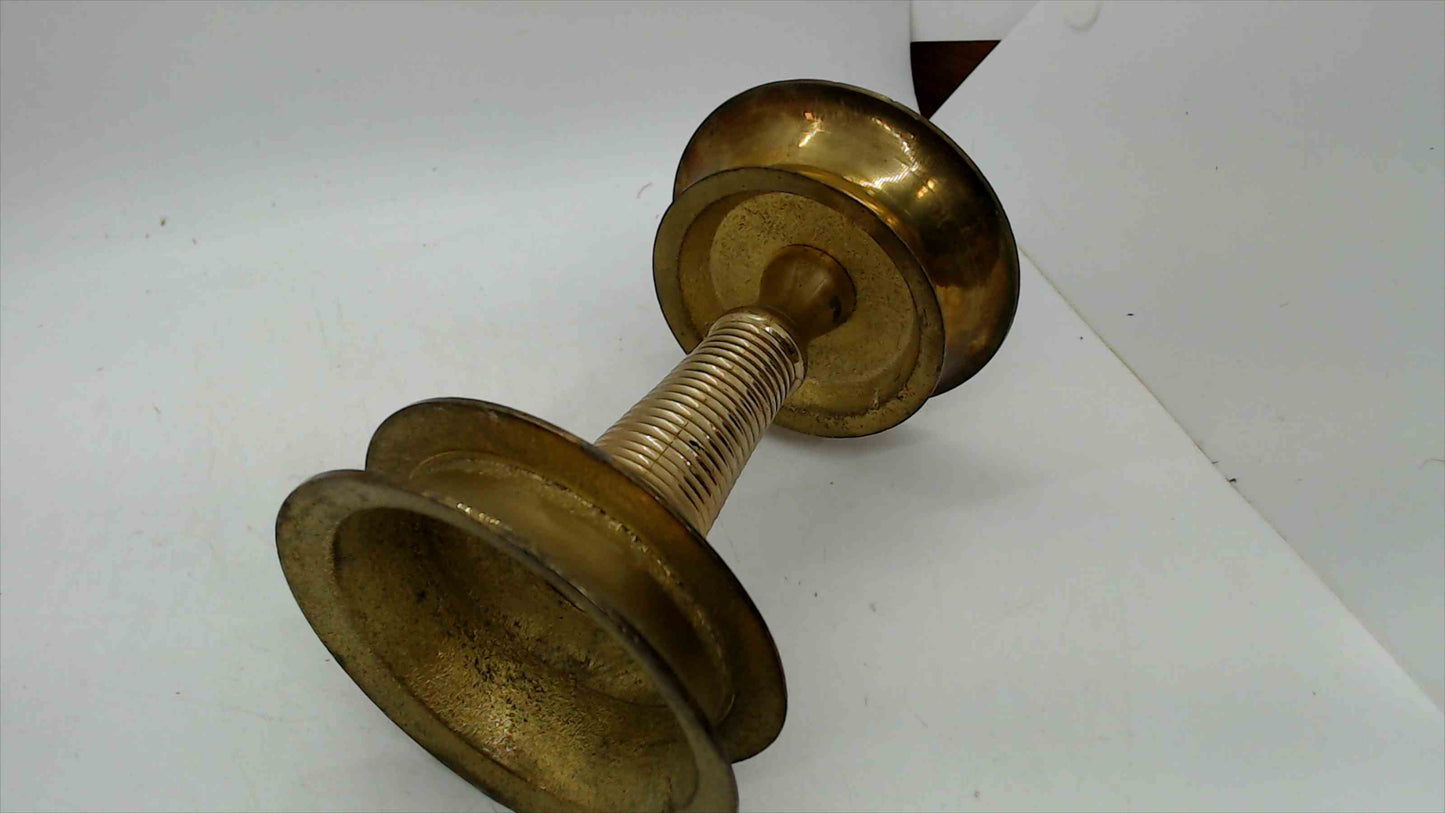 Vintage Solid Brass Indian Oil Lamp / Diya – Kerala Style – 8.5" Tall – 1.5 lbs – Temple Lamp