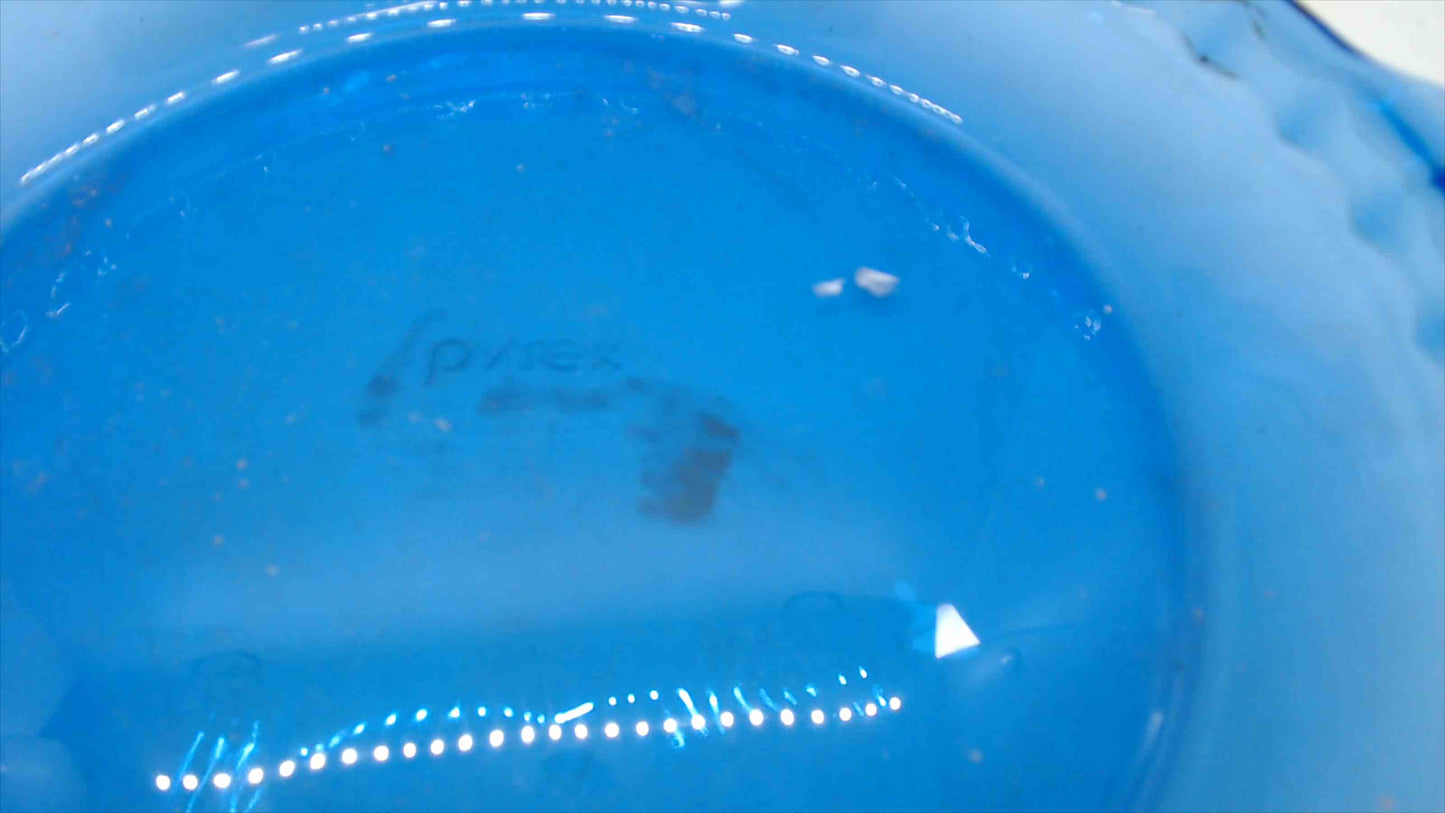 Pyrex Cobalt Blue Glass Pie Plate / Dish – 10" – 1.5 lbs – Scalloped Rim – Made in USA – Vintage