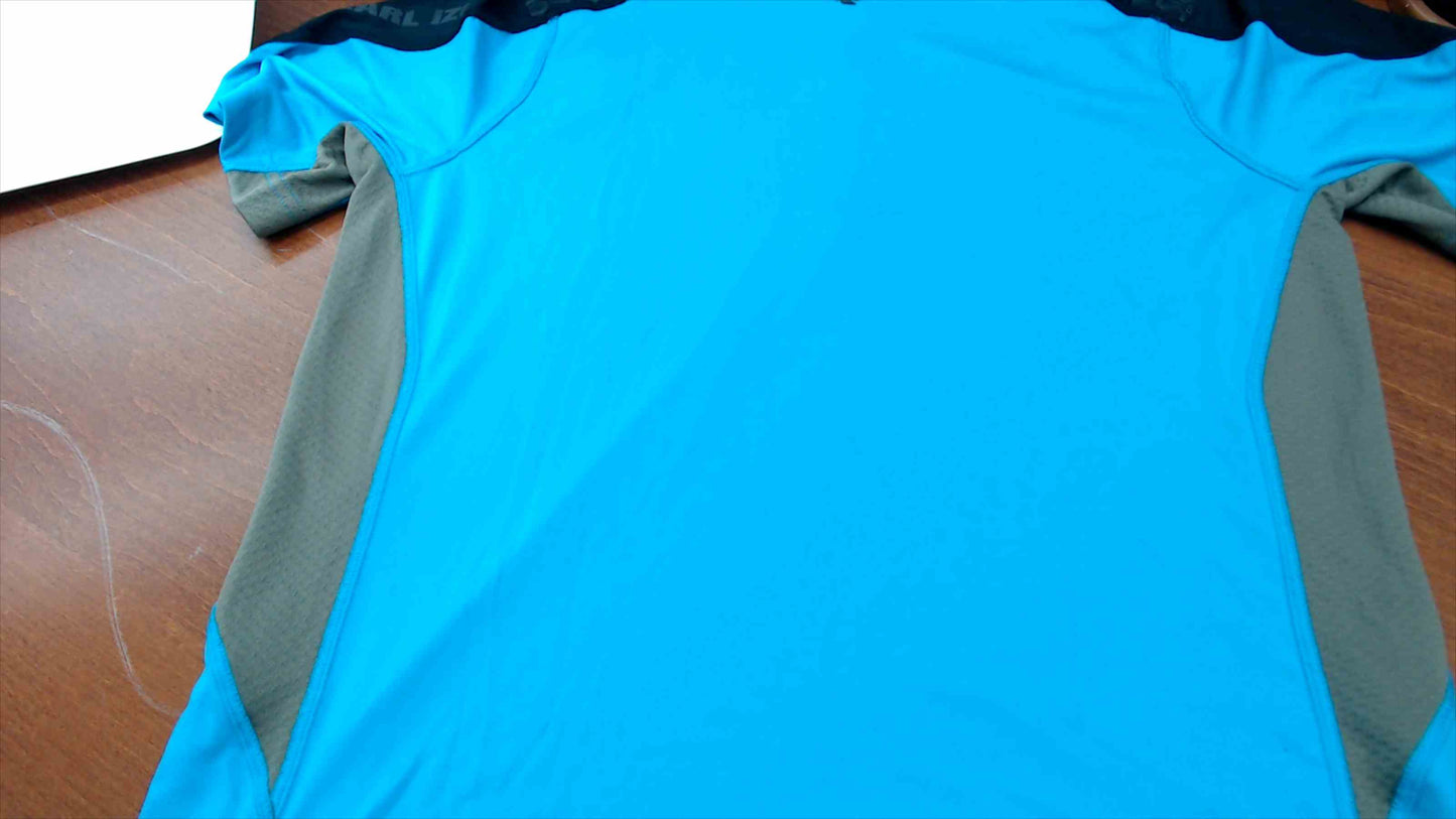 Pearl Izumi Ultra InsideOut Zip SS Cycling Jersey Men’s Medium – Electric Blue/Black/Khaki – NWT
