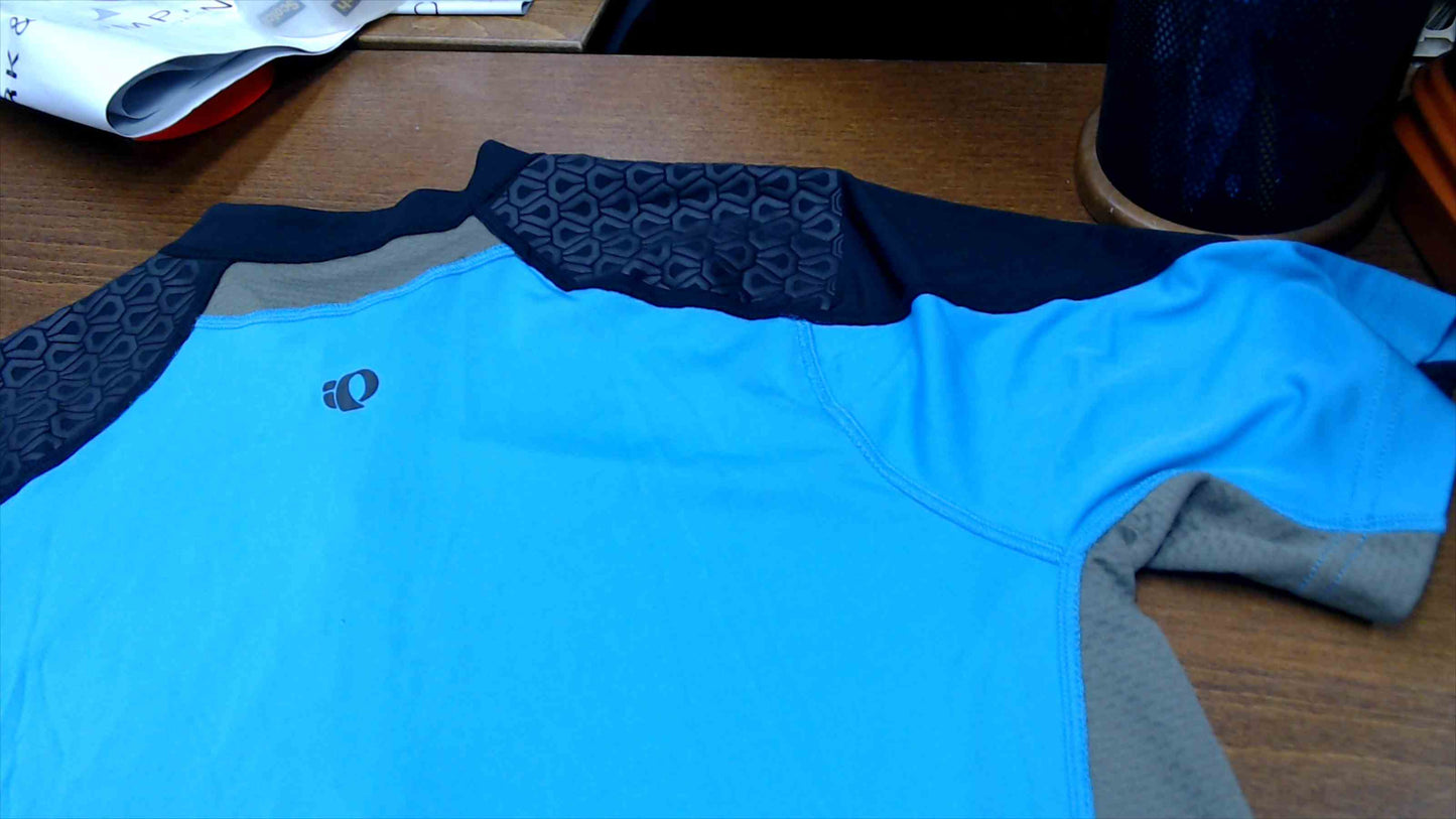 Pearl Izumi Ultra InsideOut Zip SS Cycling Jersey Men’s Medium – Electric Blue/Black/Khaki – NWT