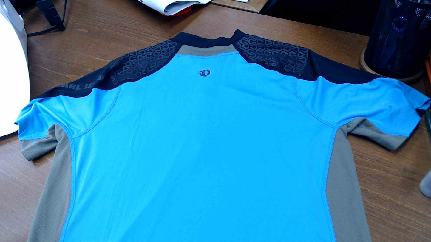 Pearl Izumi Ultra InsideOut Zip SS Cycling Jersey Men’s Medium – Electric Blue/Black/Khaki – NWT