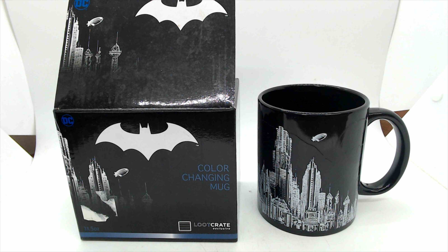 DC Batman Gotham City Color Changing Mug Loot Crate Exclusive with Original Box by Zak!
