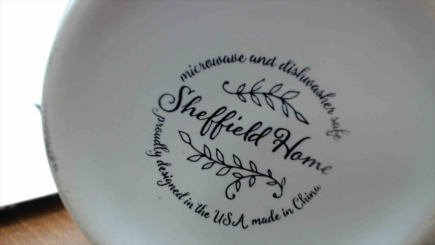 Sheffield Home Pumpkin Mug, White & Pink, 3.5" — Microwave & Dishwasher Safe