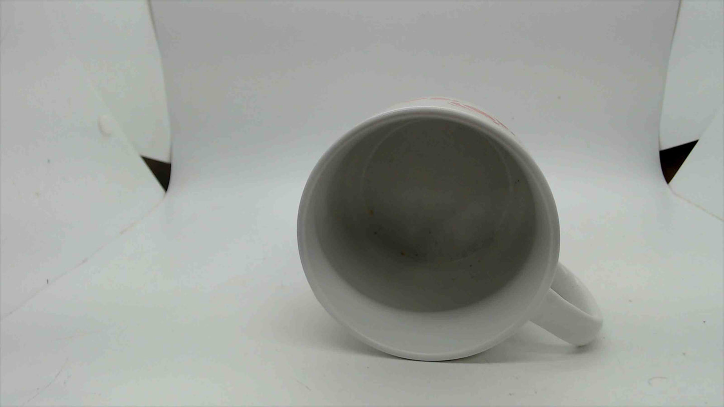 Sheffield Home Pumpkin Mug, White & Pink, 3.5" — Microwave & Dishwasher Safe