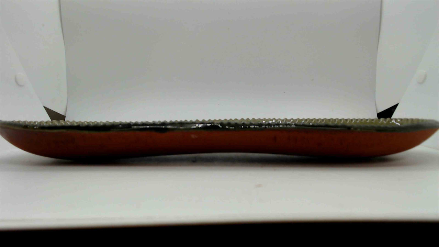 Signed Studio Pottery Oval Tray — Three Folk Art Birds & Stars, Olive Green Glaze, 14"