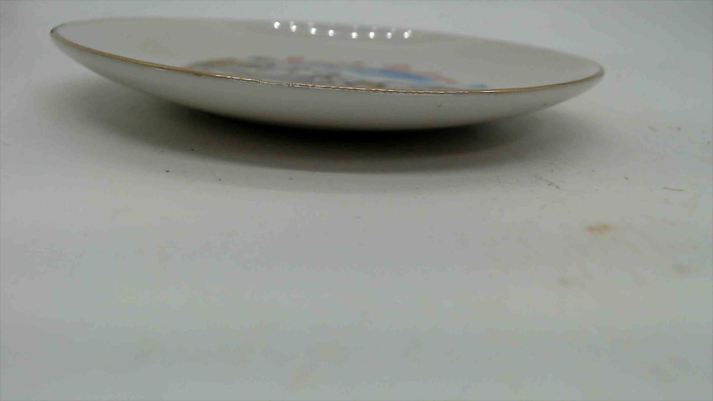 Vintage Mount Rushmore Black Hills South Dakota Souvenir Mini Plate — Japan, Gold Rim, 4"
