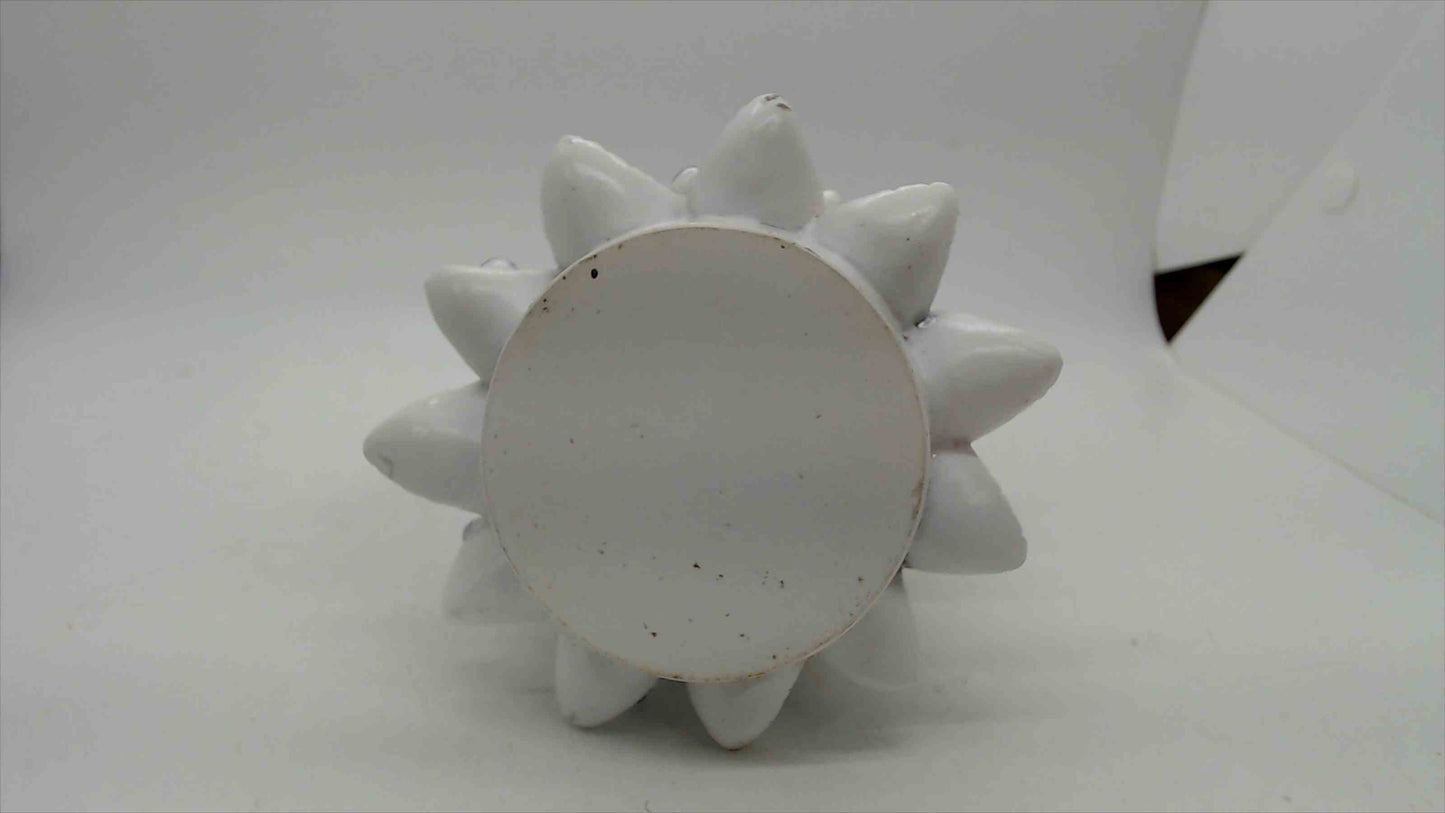 White Christmas Tree Soap & Lotion Dispenser with Pearl Accents — 8.5" Tall, Holiday Bath Décor