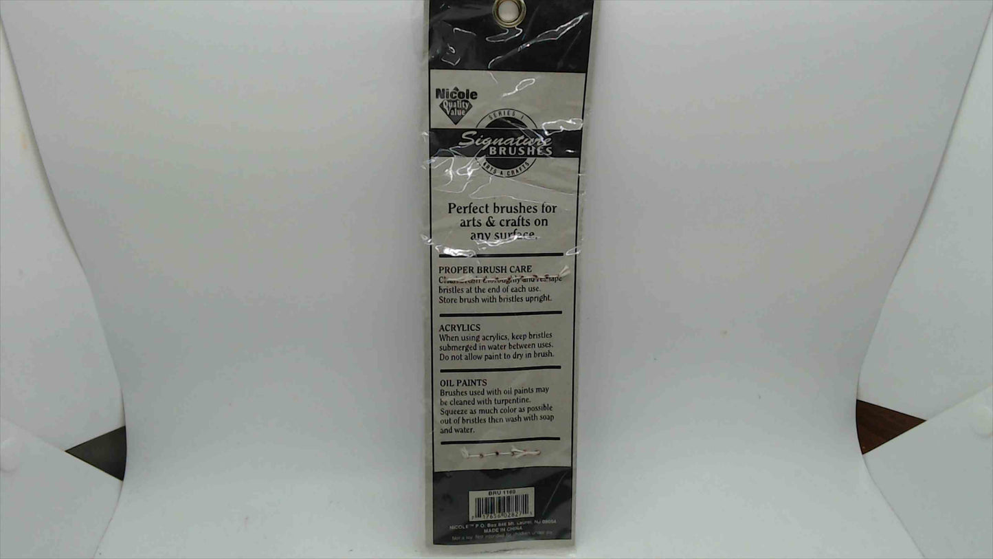Nicole Signature Brushes Series 1 Utility Brush Set — Arts & Crafts, 5-Piece (Made in China)